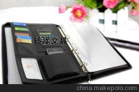 厂家低价促销 A4带拉链计算器拉链包与笔记本的组合魅力